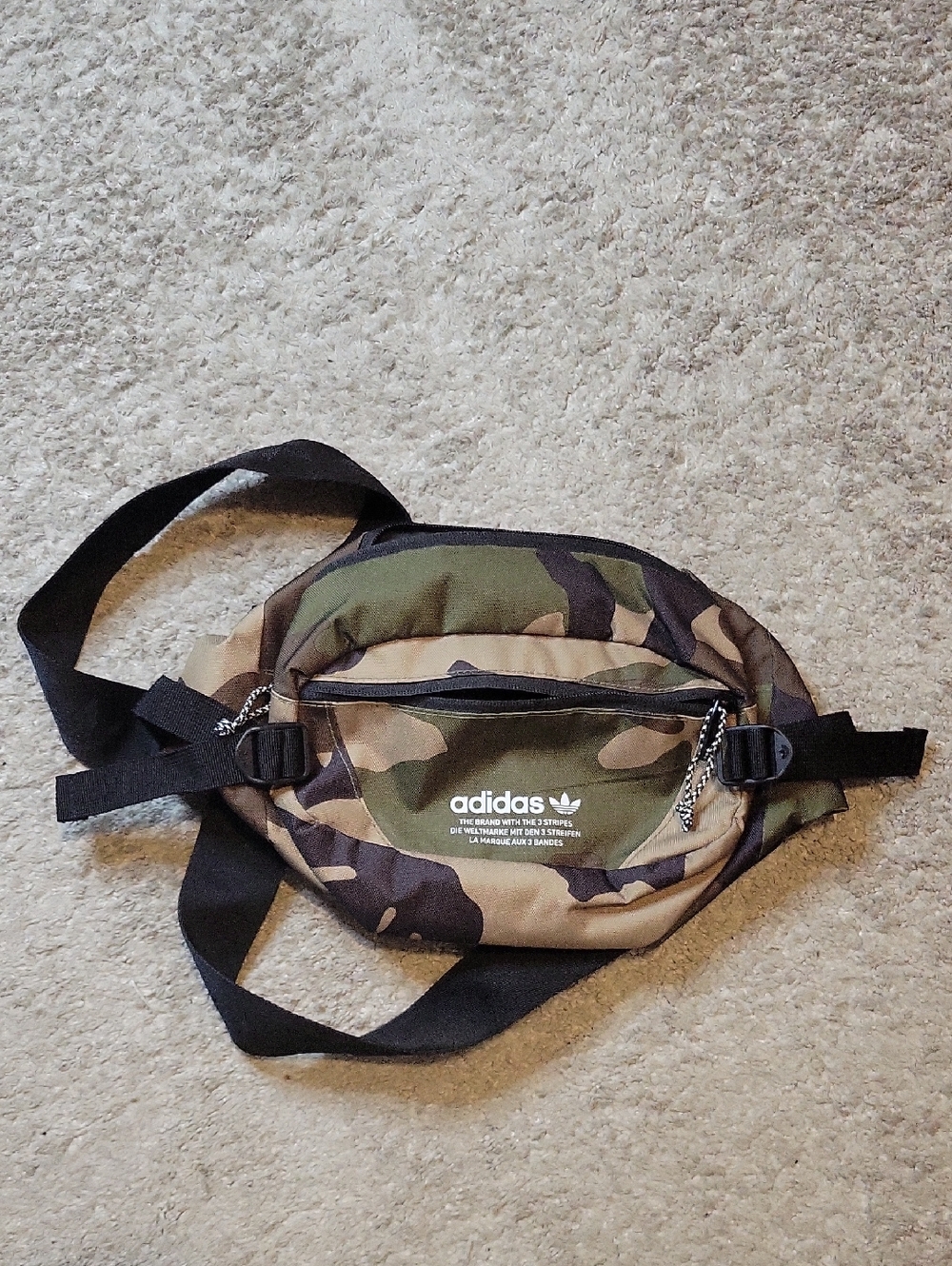 adidas Camo Belt Bag in Green and Brown